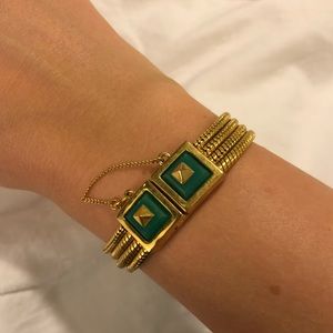 Trina Turk Green Stud Bracelet